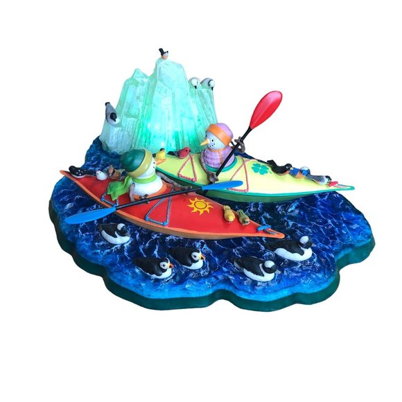 Lenox Kayaking with Friends Snowman Collection Birds Lynn Bywaters Figurine Ligh - Picture 8 of 16